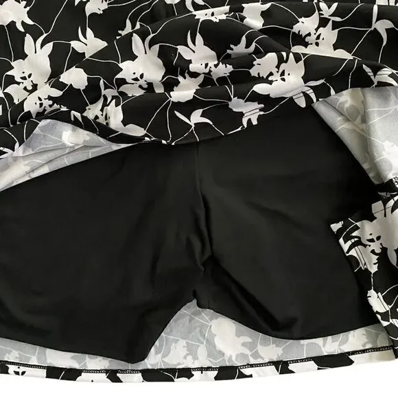 Skorts byTranquility by Colorado Clothing Black/White Floral  Size XL - Picture 4 of 8